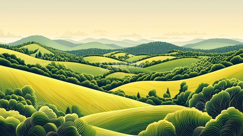 高清大图下载【趣麦麦图】绿色丘陵