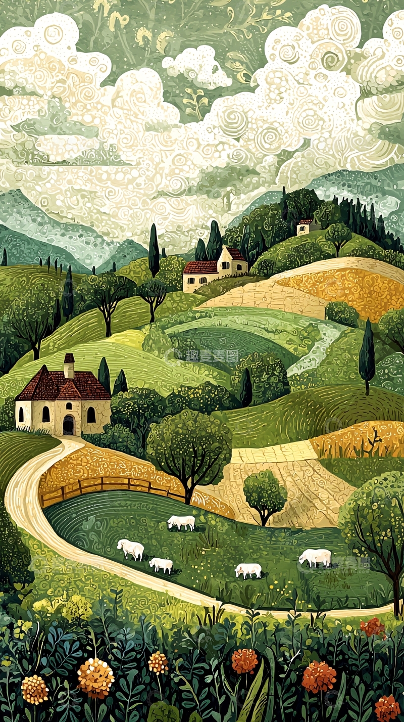 高清大图下载【趣麦麦图】田园风光373