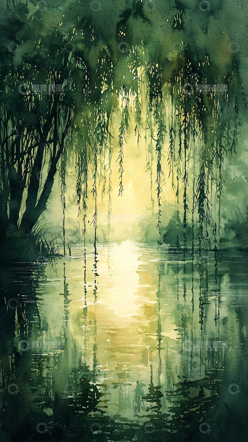 高清大图下载【趣麦麦图】水彩画