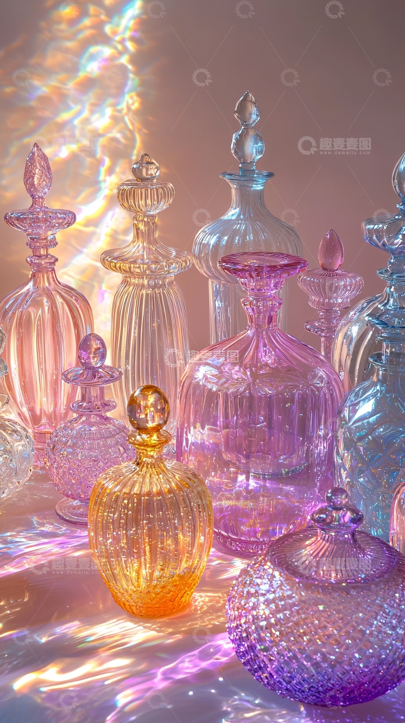 高清大图下载【趣麦麦图】梦幻玻璃瓶