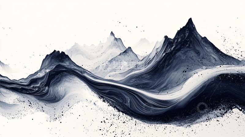 高清大图下载【趣麦麦图】水墨山水画1024