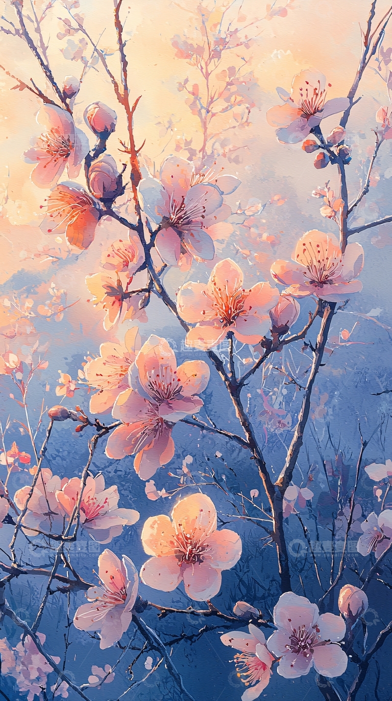 唯美粉色桃花壁纸