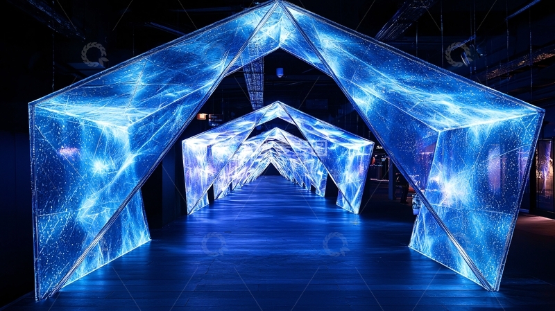 高清大图下载【趣麦麦图】蓝色水晶通道