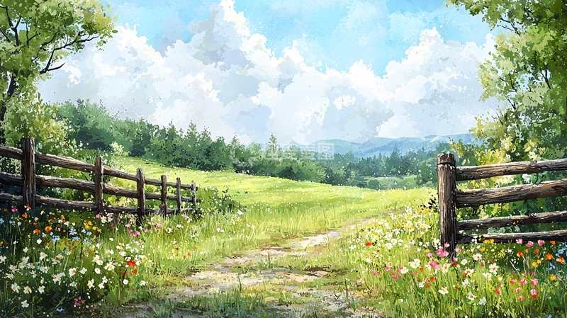 高清大图下载【趣麦麦图】田园风光375