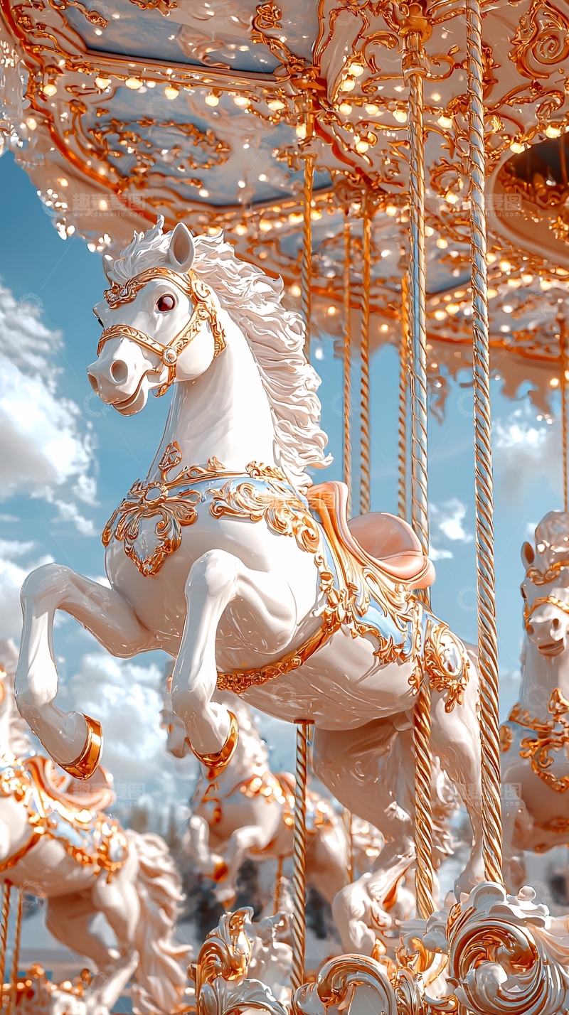 高清大图下载【趣麦麦图】旋转木马