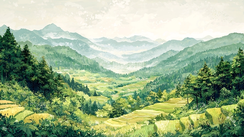 高清大图下载【趣麦麦图】水墨山水画1028