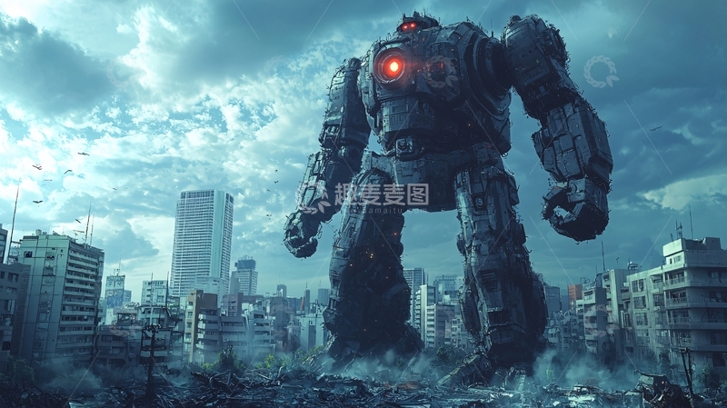 高清大图下载【趣麦麦图】巨大机器人