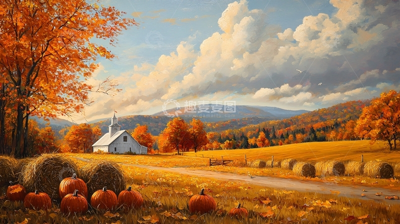 高清大图下载【趣麦麦图】秋日田园风光78
