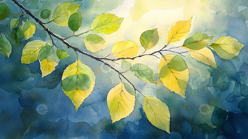 高清大图下载【趣麦麦图】阳光透过树叶