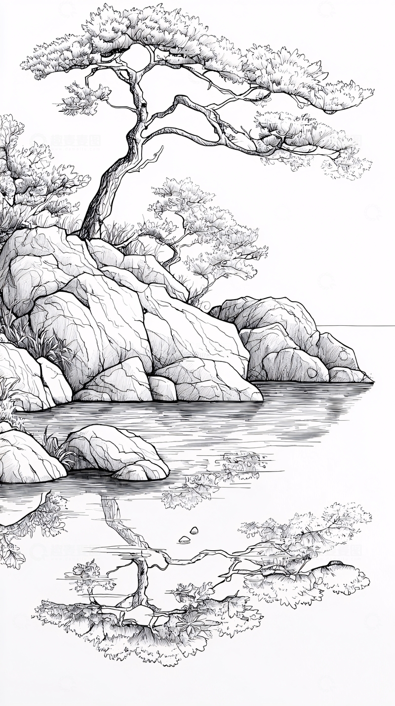 高清大图下载【趣麦麦图】水墨画