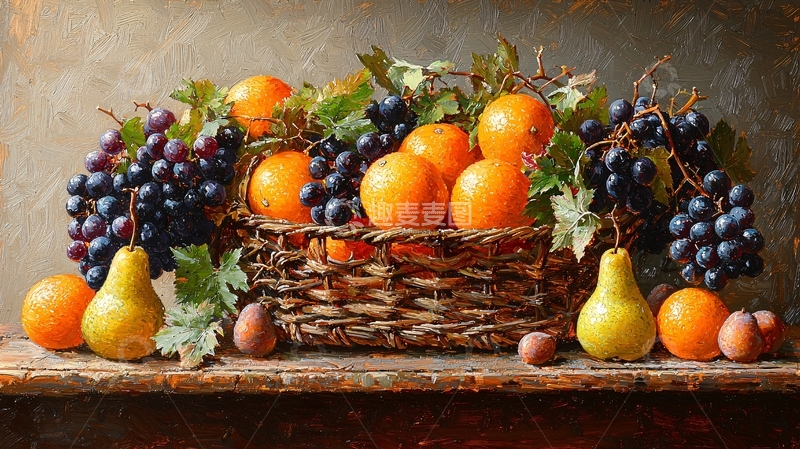 高清大图下载【趣麦麦图】水果篮