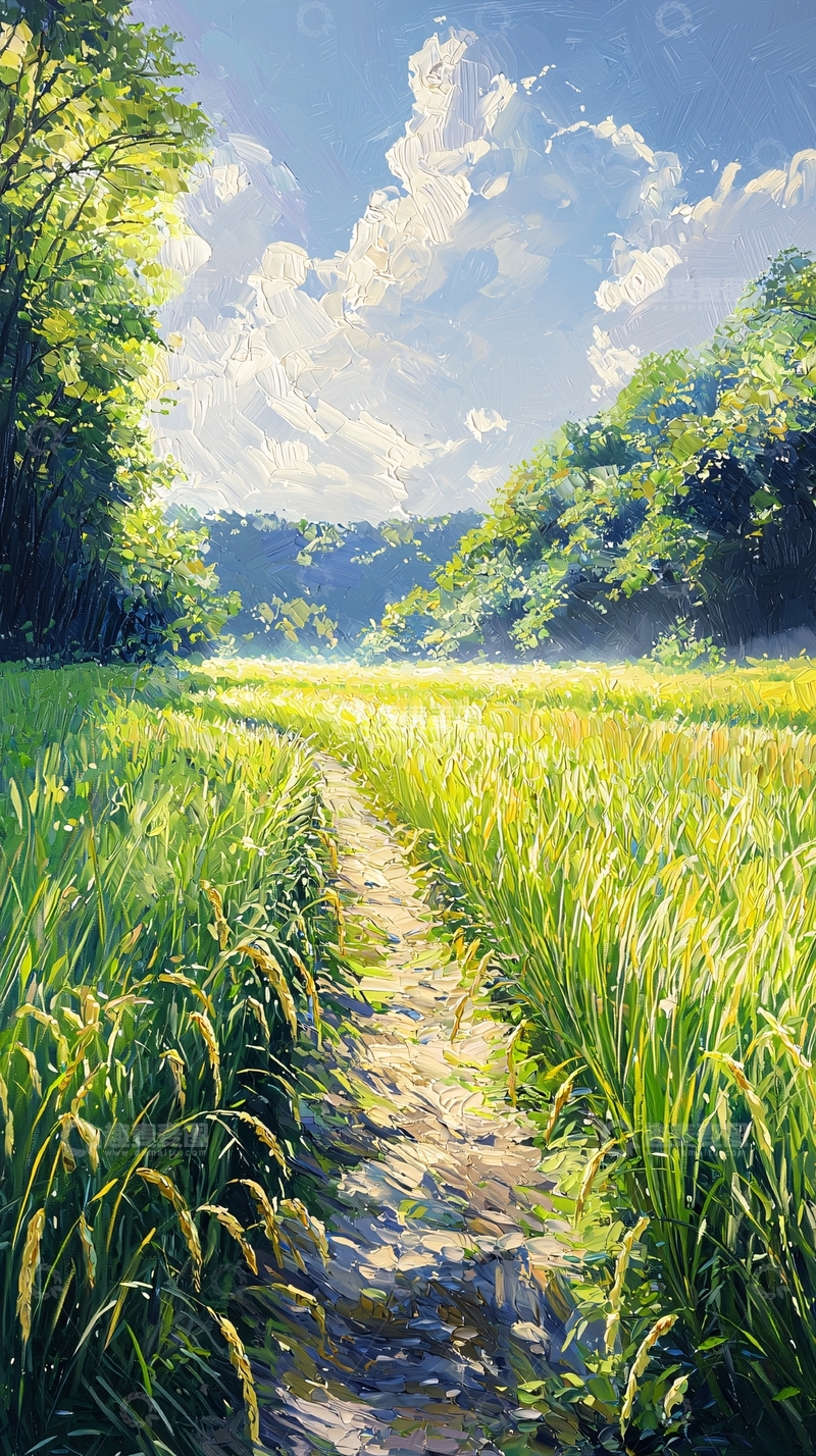 高清大图下载【趣麦麦图】田园小路