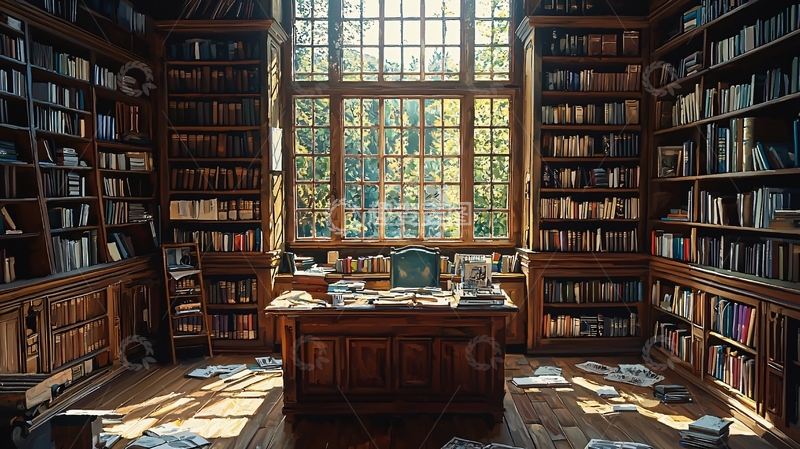 高清大图下载【趣麦麦图】书房