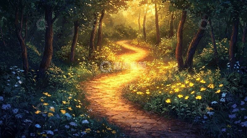 高清大图下载【趣麦麦图】森林小路