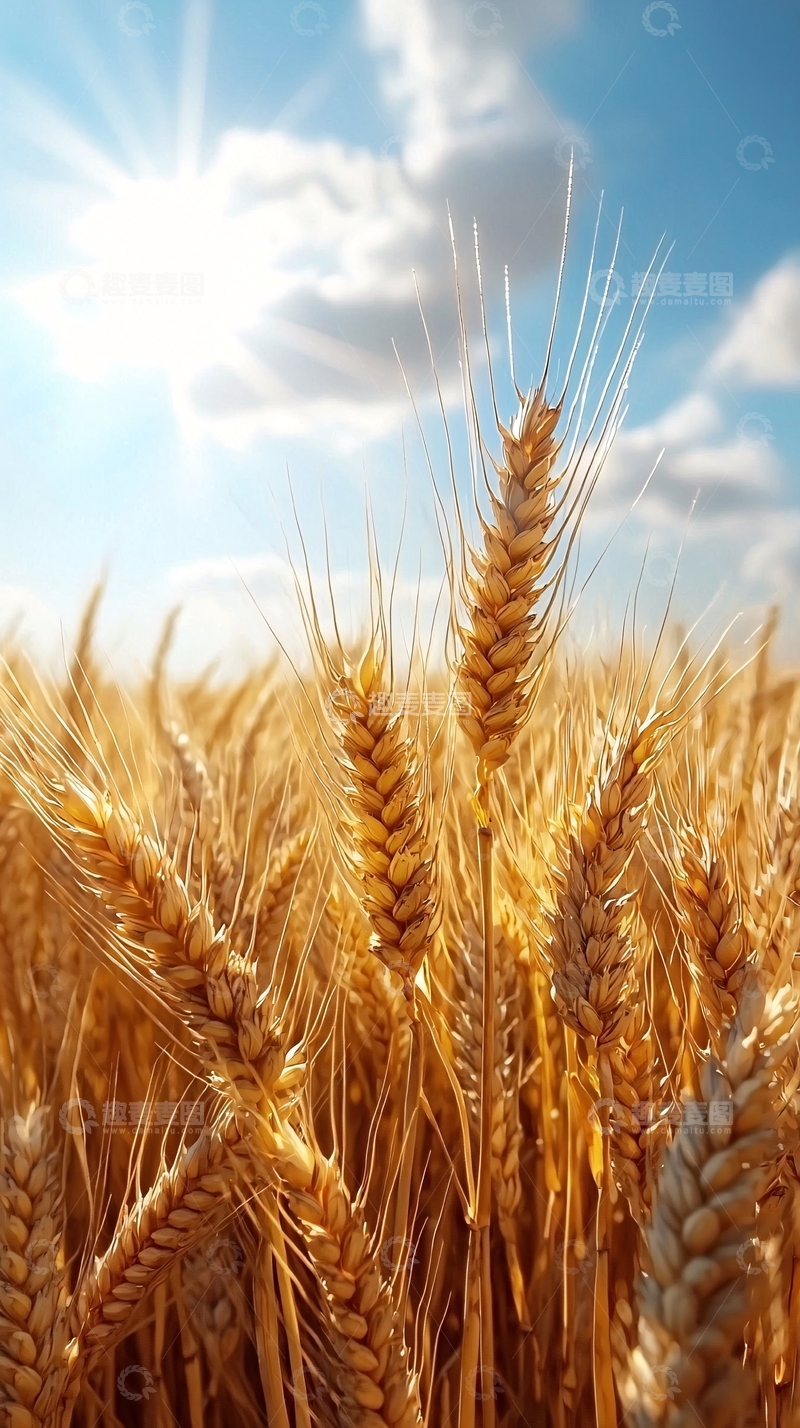 高清大图下载【趣麦麦图】阳光麦田