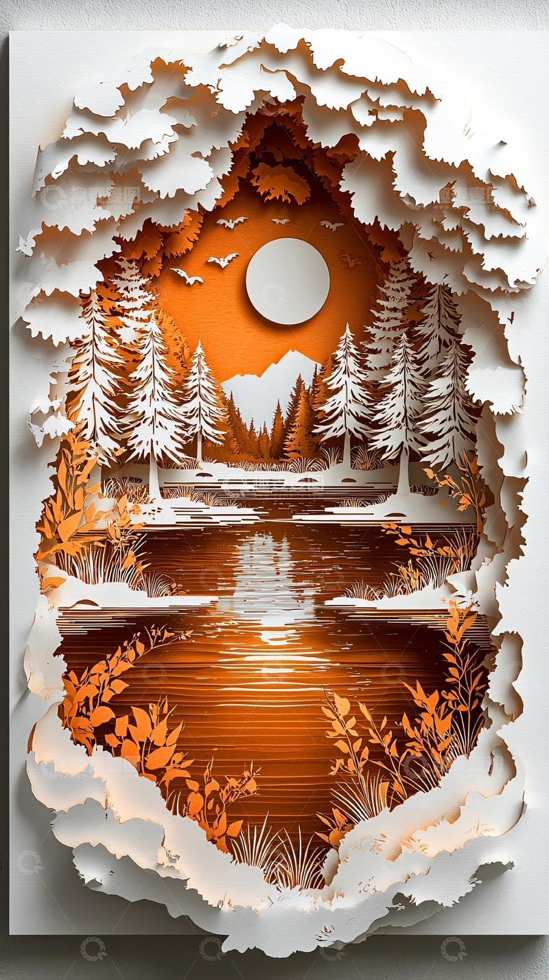 高清大图下载【趣麦麦图】纸雕艺术