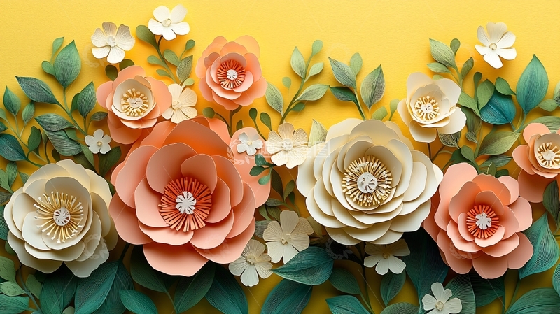 高清大图下载【趣麦麦图】纸艺花卉30