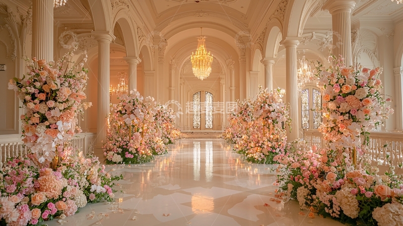 高清大图下载【趣麦麦图】欧式宫殿婚礼现场