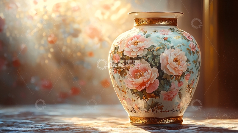 高清大图下载【趣麦麦图】光线下的花瓶