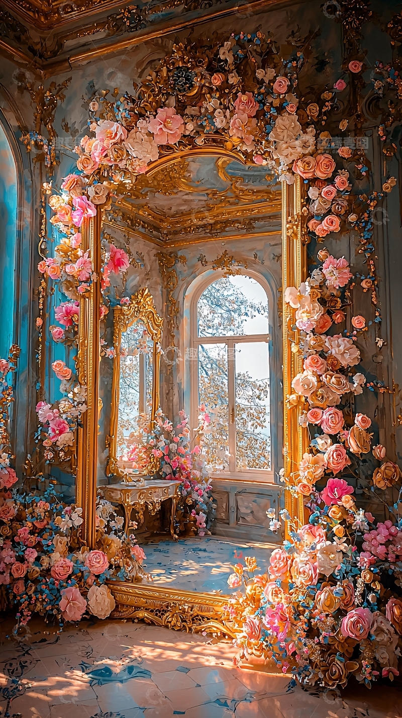 高清大图下载【趣麦麦图】欧式复古花镜