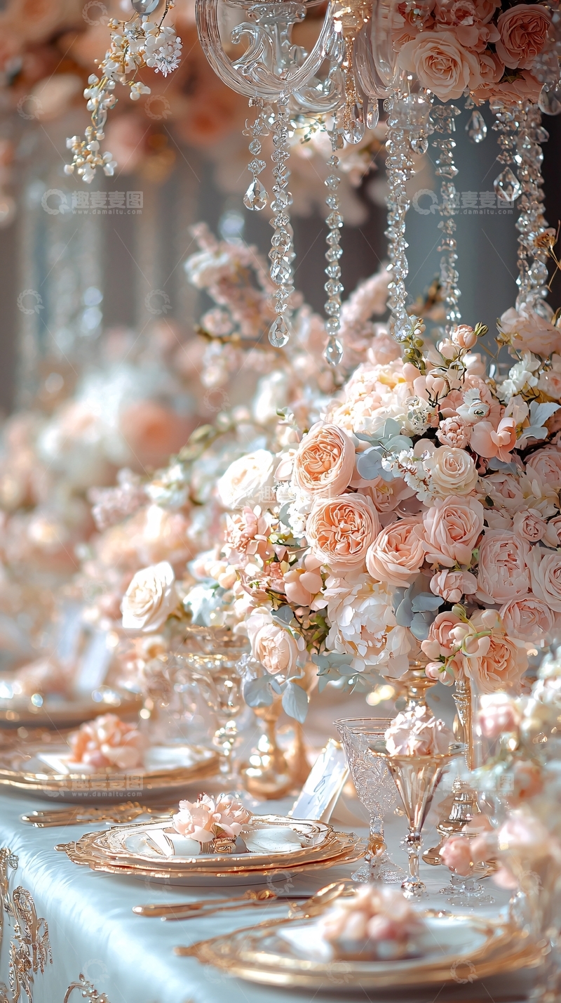 梦幻婚礼餐桌布置