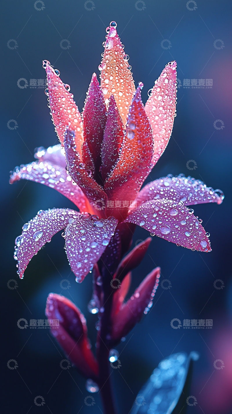 高清大图下载【趣麦麦图】露珠花朵