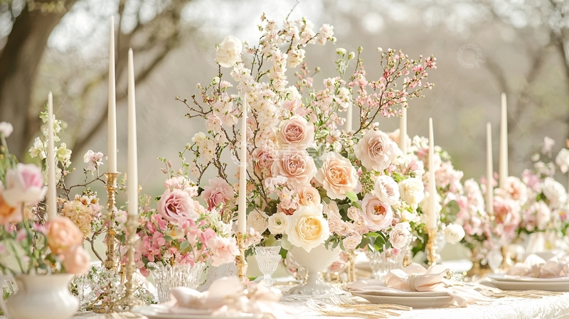 高清大图下载【趣麦麦图】春日浪漫婚礼花艺