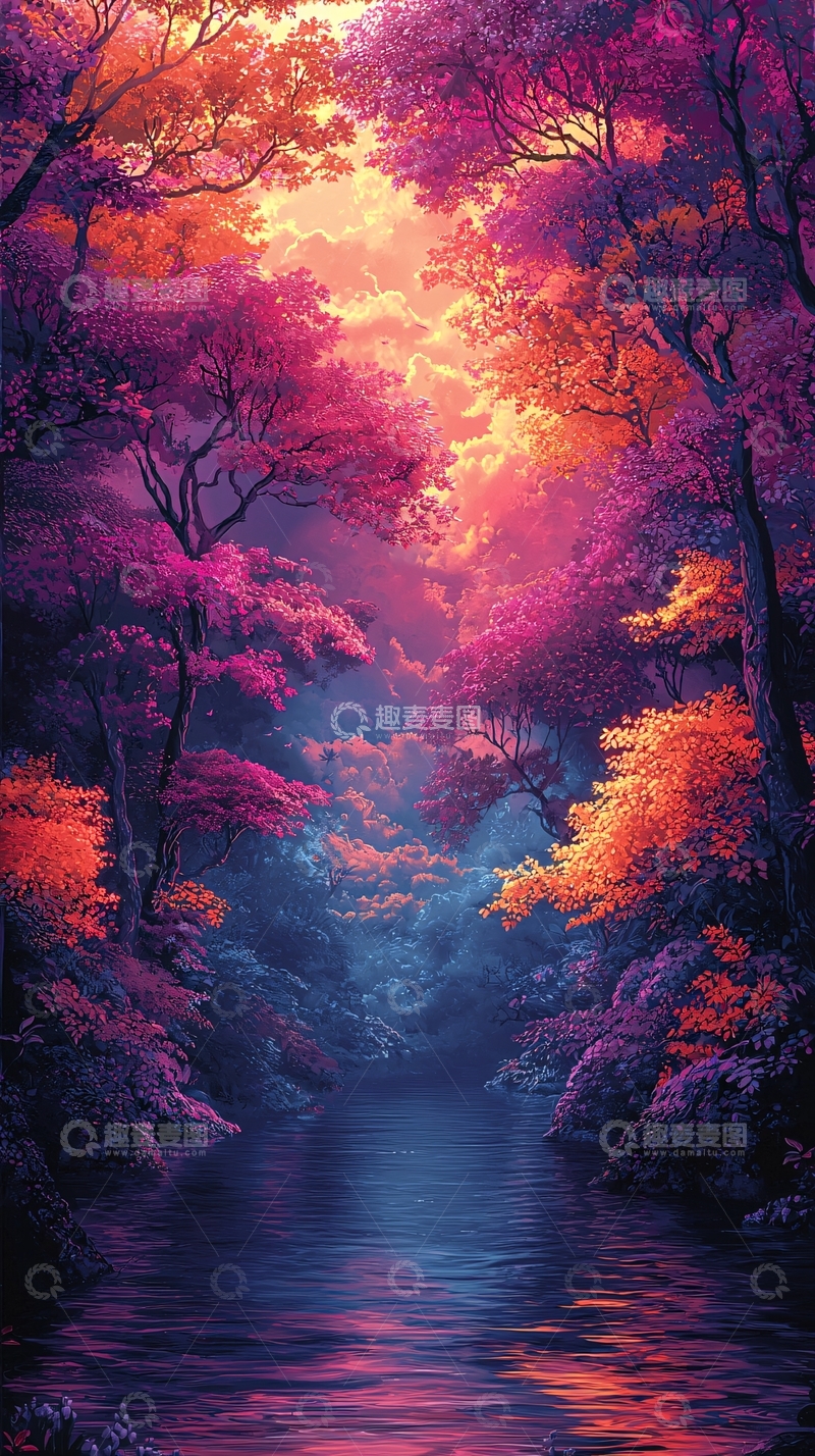 高清大图下载【趣麦麦图】梦幻森林