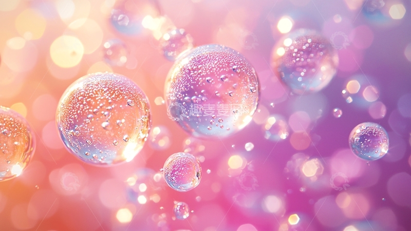 高清大图下载【趣麦麦图】梦幻水珠背景