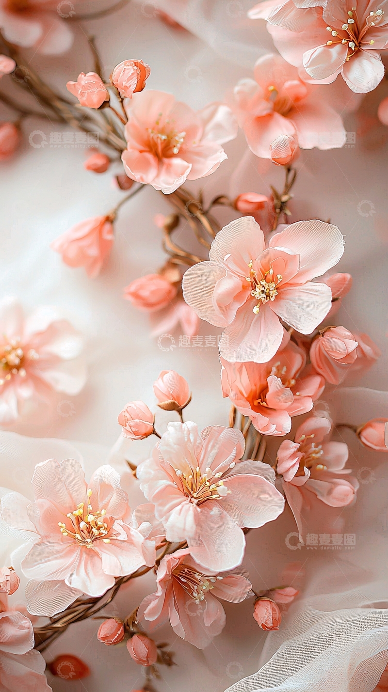 高清大图下载【趣麦麦图】粉色桃花
