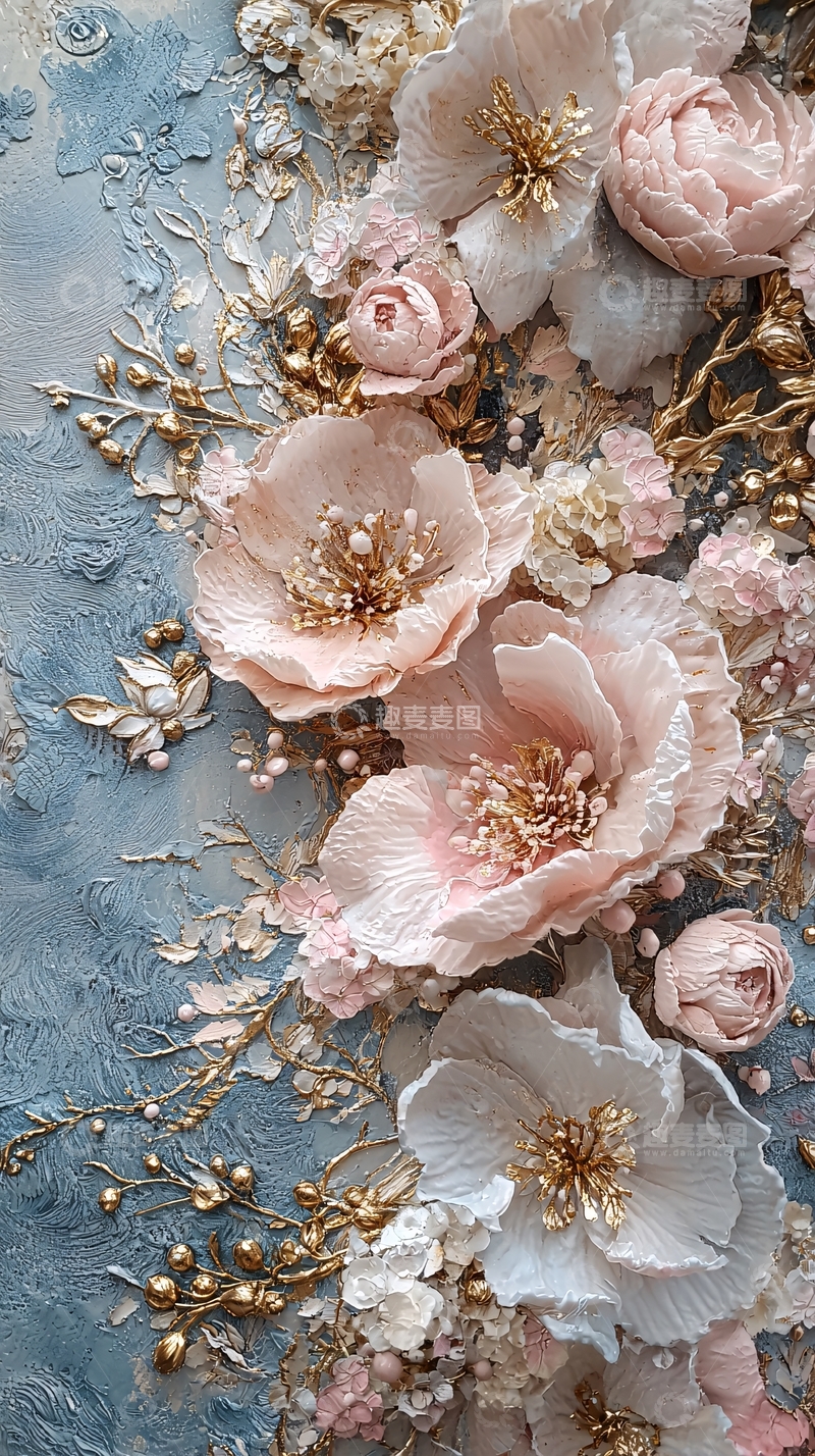 高清大图下载【趣麦麦图】立体花卉
