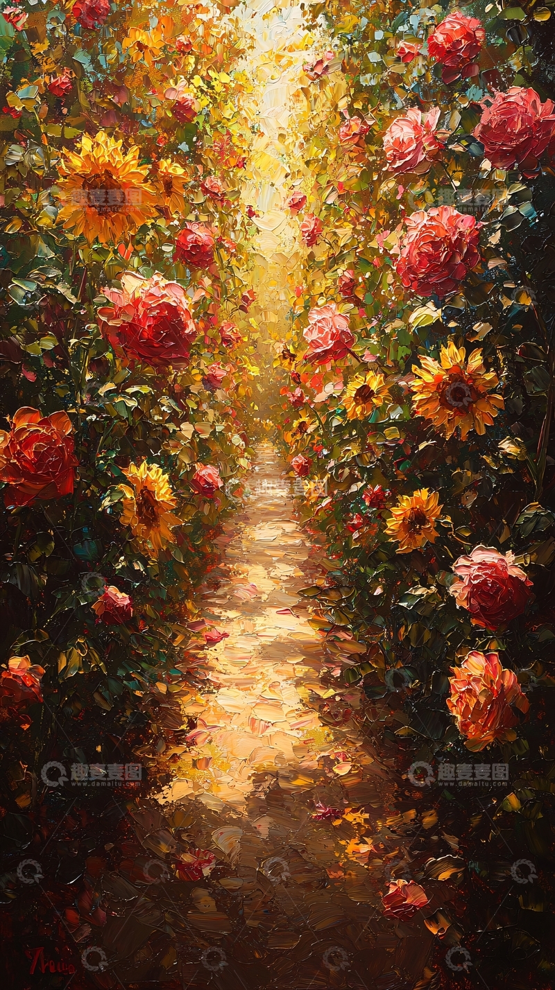 高清大图下载【趣麦麦图】花径小路