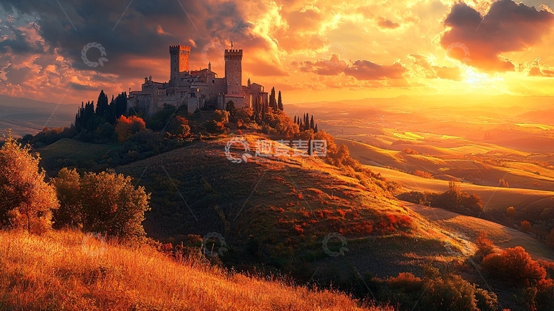 高清大图下载【趣麦麦图】中世纪城堡