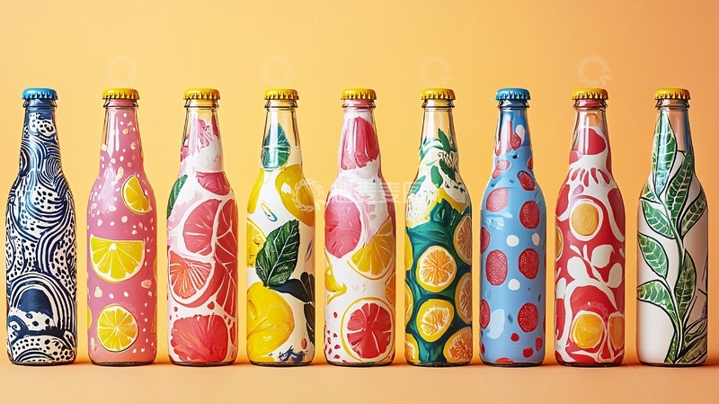 高清大图下载【趣麦麦图】水果瓶装饮料