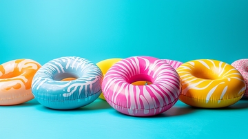 彩色甜甜圈