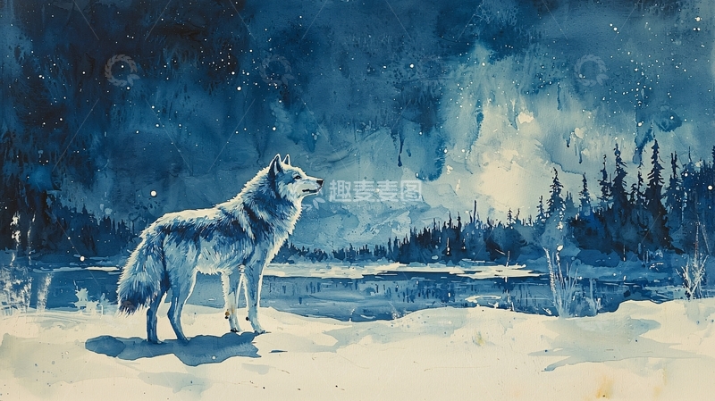 高清大图下载【趣麦麦图】水彩画