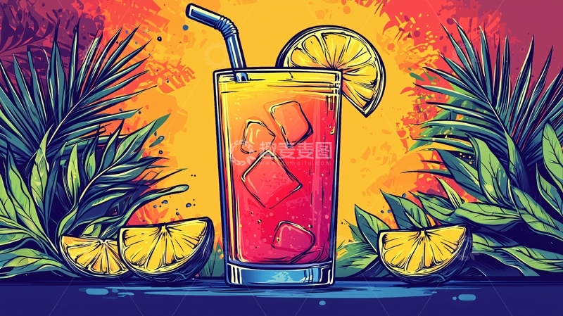 高清大图下载【趣麦麦图】夏日清爽鸡尾酒
