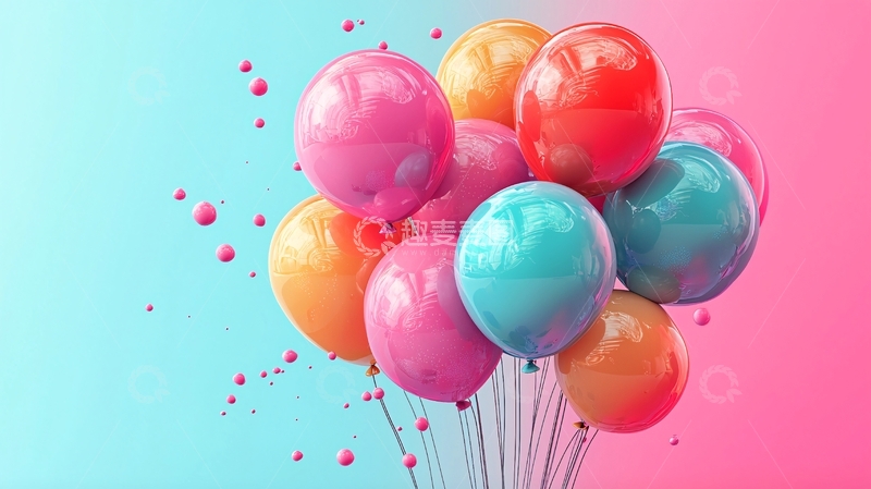 高清大图下载【趣麦麦图】彩色气球