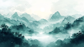 水墨山水画1042