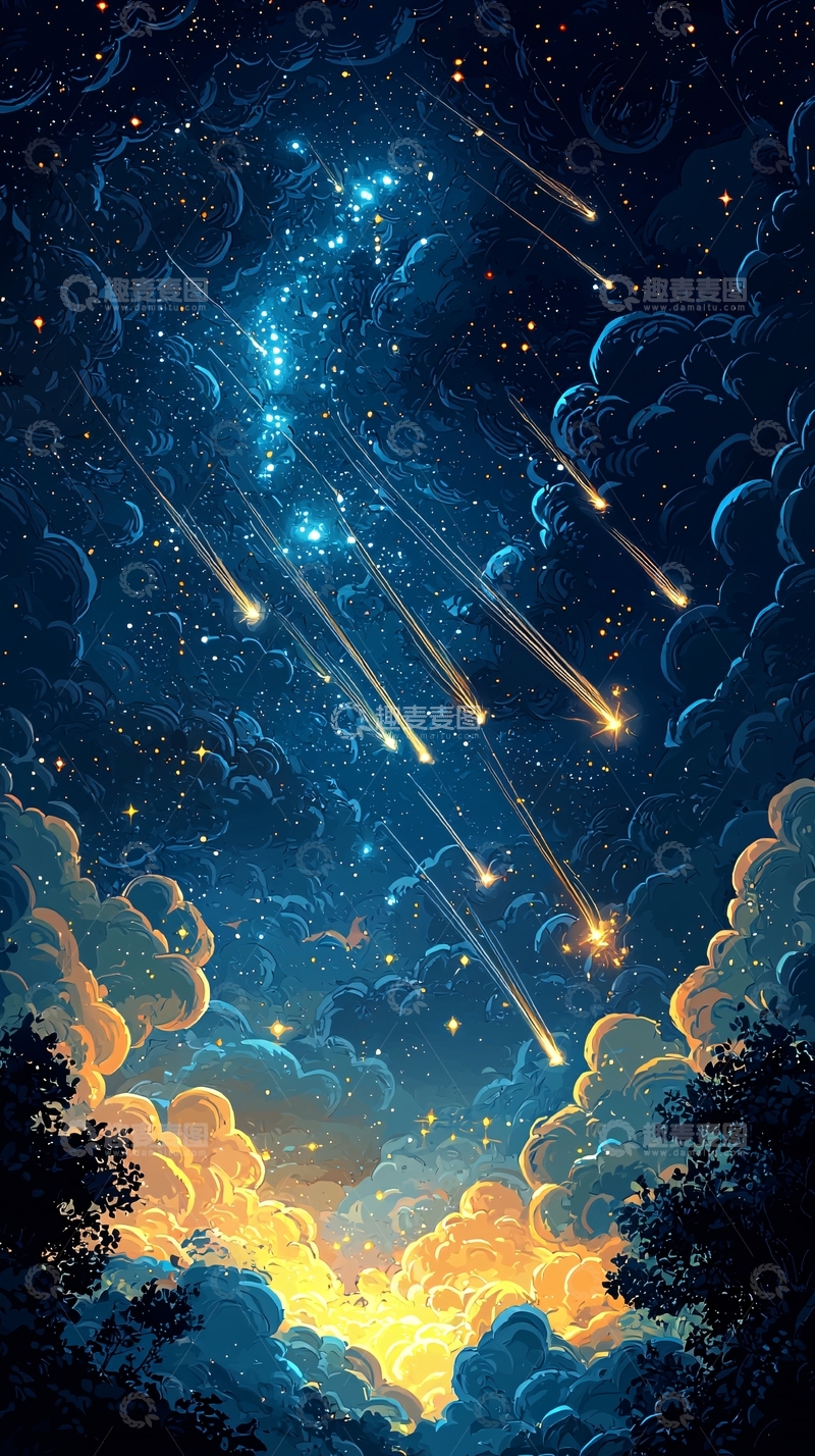 高清大图下载【趣麦麦图】流星雨