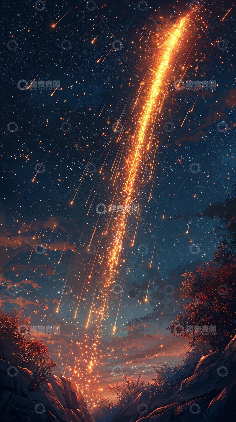 高清大图下载【趣麦麦图】流星雨