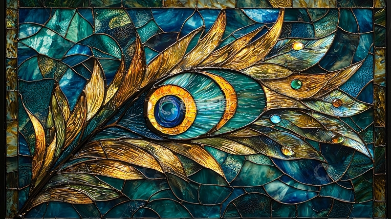 高清大图下载【趣麦麦图】彩色玻璃窗