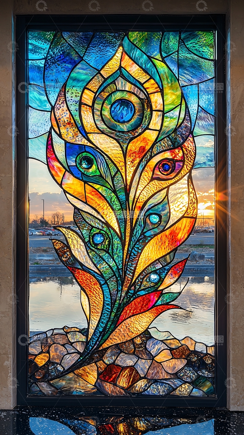 高清大图下载【趣麦麦图】彩色玻璃窗