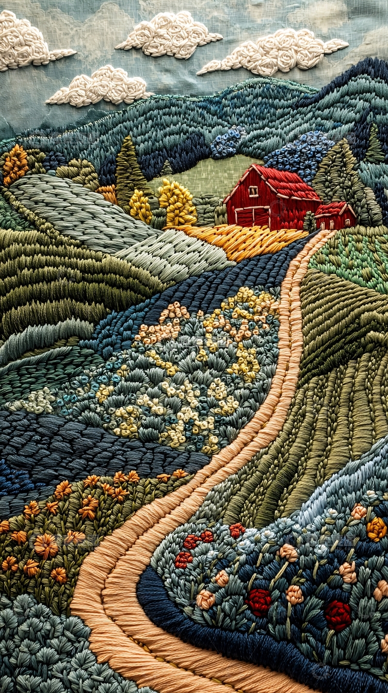 高清大图下载【趣麦麦图】乡村田园风光图