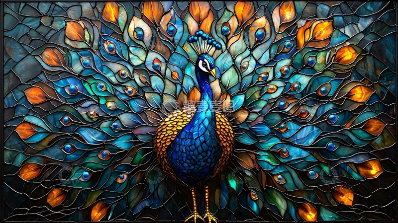 高清大图下载【趣麦麦图】彩色玻璃窗