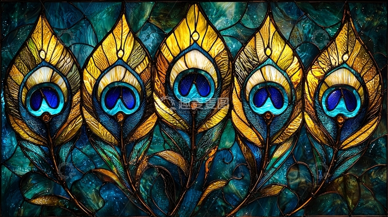 高清大图下载【趣麦麦图】彩色玻璃窗