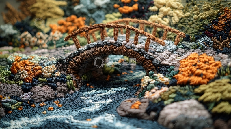 高清大图下载【趣麦麦图】钩针编织风景