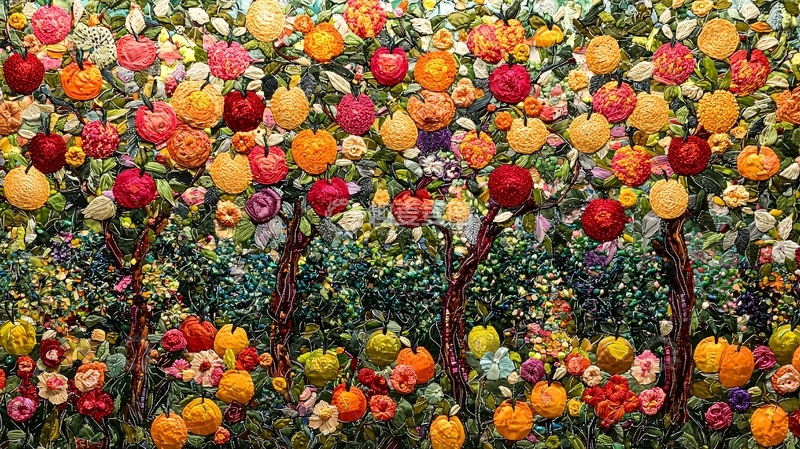 高清大图下载【趣麦麦图】果园丰收景象