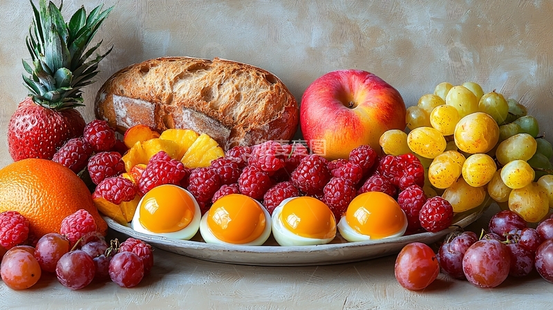 高清大图下载【趣麦麦图】健康早餐