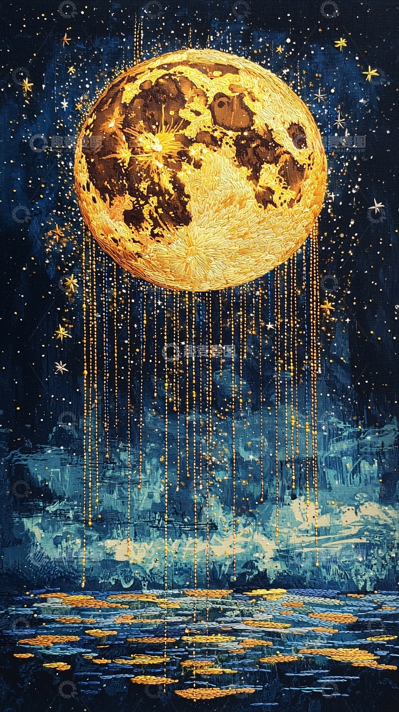 高清大图下载【趣麦麦图】金色月亮